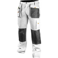 Neo Tools Pantalon de travail blanc, taille LD/54