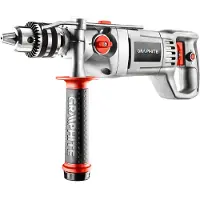 Graphite Perceuse à percussion 1050W, mandrin à clé de 16 mm, vitesse I : 0-900 tr/min, II : 0-2500 tr/min