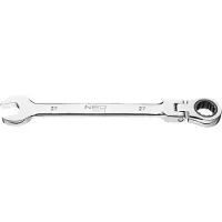Neo Tools Clé à fourche avec articulation et cliquet 27 mm