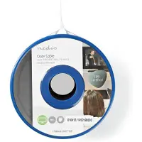 Nedis Câble coaxial Coax 9 (KOKA 799) 25.0 m Boîte cadeau Blanc -