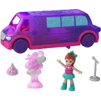 Polly Pocket Limo de f?te Pollyville - Multicolore, jouet amusant pour enfants, id?al pour des aventures cr?atives !