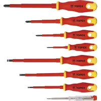 GRUPA TOPEX Tournevis 1000 V, jeu de 8
