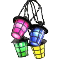 Konstsmide Ensemble de lanternes avec 40 ampoules Multicolore