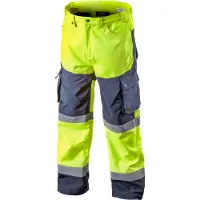 Neo Tools Pantalon de sécurité Softshell avec bandes réfléchissantes jaune fluo XXL (XXL)
