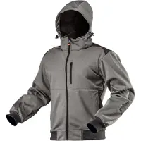 GRUPA TOPEX Veste de travail softshell avec capuche amovible, taille XXL