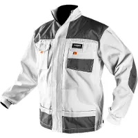 GRUPA TOPEX Sweat-shirt de travail blanc, HD, taille M/50