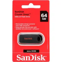 SanDisk Clé Usb Cruzer Snap 64 Gb Noir (183585)