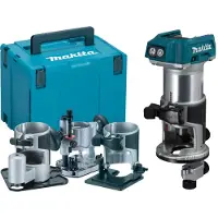 Makita Affleureuse DRT50ZJX3 - 18V - Ø 6mm avec kit d'accessoires