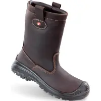 Sixton Peak Work Boot Montana S3 Dark Brown Wool Lined Size 41