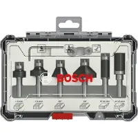 Bosch Milling Cutters Bit 6 Mm 6 Pieces Clair One Size / EU Plug 220V