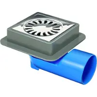 Van den berg Fosse de drainage | acier inoxydable | 100 x 100 mm | 30 l/min