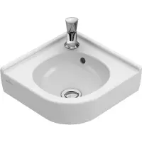 Villeroy & Boch V&B Lave-mains d'angle O.NOVO 320mm Col. m 1 HL m ÜL we (320 mm, 400 mm)