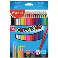 Maped Crayon de couleur triangulaire COLOR'PEPS Star, étui carton de 36 pièces (36x)