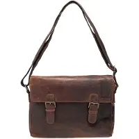 Greenland Nature Cuir sac à épaule Montana Shoulderbag Brown brun
