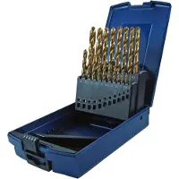 SW-Stahl 80519L Jeu de forets en titane 19 pcs. 1,0-10,0 mm
