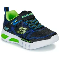 SKECHERS Flex-Glow Garçons Baskets en mesh noir, semelle extérieure , semelle intérieure