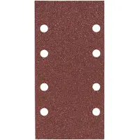 Bosch Feuille abrasive 93x185 mm G60, WP, 8 trous, velcro - 10 pièces