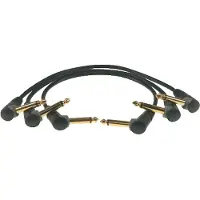 Klotz Lot 3 Cables Pedale 15CM Jack 2p.90/jack 2P.90 Or
