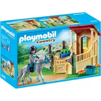 Playmobil 6935 Box avec cavali?re et cheval Appaloosa