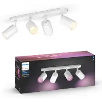Philips Hue Fugato Spot Monté en Surface White and Color - Blanc - 4 spots
