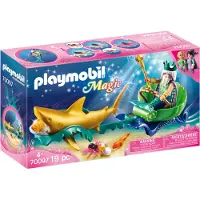 Playmobil Roi de la mer avec calèche de requin, 70097