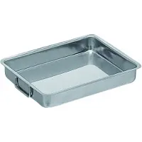 HorecaTraders Plat à rôtir | acier inoxydable | 19 L | 5 kg | 44 x 64 x 9 cm