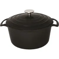 Vogue Casserole ronde noire grande