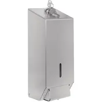 Jantex Distributeur de savon professionnel en acier inoxydable | 1 litre