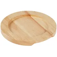 Olympia Support En Bois Clair Pour Plat Rond En Fonte