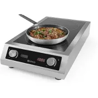 Super Merchant Cuisinière à induction modèle 7000, Profi Line, 400V/7000W, 405x700x(H)145mm