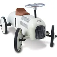 Vilac Porteur voiture vintage blanc crème - - Pour enfant à partir de 18 mois - Poids max 20 kg