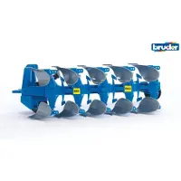 BRUDER Frère, accessoires : charrue réversible Lemken 02331, Profi, 25 x 15 x 11 cm, bleu, 2331