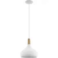 Eglo SABINAR, Blanc, Acier, Polyvalent, IP20, Classe II, Douille E27