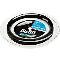 Yonex Bg 80 200 M Badminton Reel String Argenté 0.68 mm