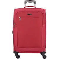 D & n lederwaren Valisette vert clair / rouge
