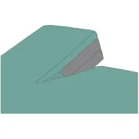 Kayori Dra-Housse Surmatelas Split Kayori Shizu Vert (Percale)-160 x 200 cm