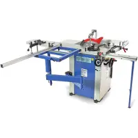 HBM Scie à panneaux professionnelle 1600, scie circulaire sur table avec chariot coulissant