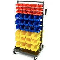 HBM Rack de stockage mobile avec 90 bacs de stockage