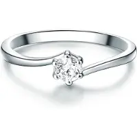 Trilani Bague argent / transparent