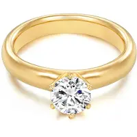 Trilani Bague jaune d'or