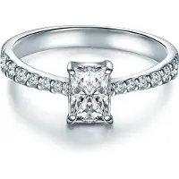 Trilani Bague argent / transparent
