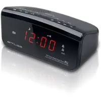 Muse Radio réveil double alarme noir - - M12CR -