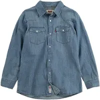 Levi's Chemise 'BARSTOW WESTERN' bleu denim