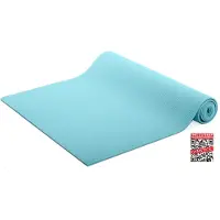 Gymstick Tapis de yoga - Bleu - Avec vidéos d'entraînement en ligne