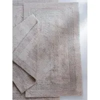 Cawö Tapis de Bain Cawö Uni Réversible Argent-60 x 100 cm