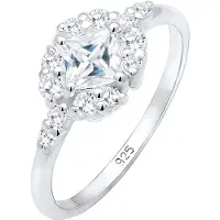 Elli PREMIUM Bague argent / transparent