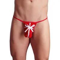 Orion String tanga rouge de Noël pour homme (taille S-L)