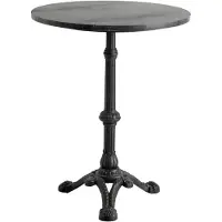 Nordal Table A/s Café - Marbre Noir | Ronde Avec Fer | 1170