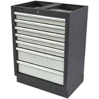 HBM Armoire à outils professionnelle à 7 tiroirs pour équipement d'atelier