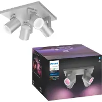 Philips Hue Argenta Spot Monté en Surface White and Color - Blanc - 4 Spots